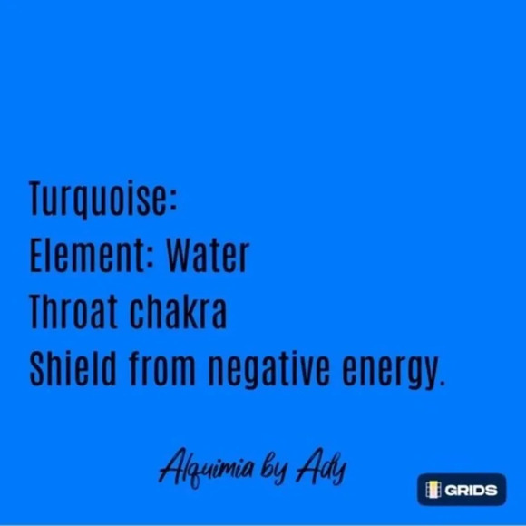 Turquoise and gold statement bracelet with charms - Picture 8 of 8